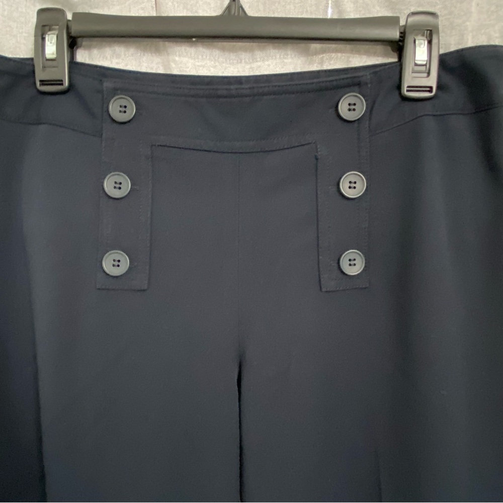 LOFT Ann Taylor / Marissa Black Wide Leg Sailor Pants Size 4 - Picture 4 of 10